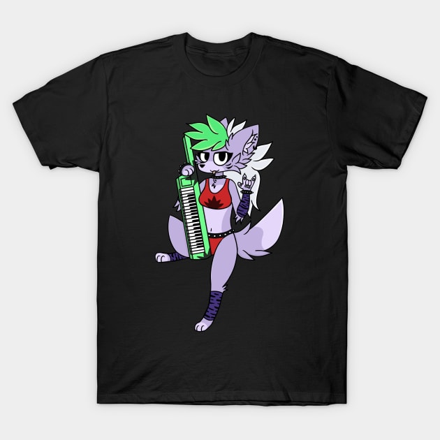 FNAF Roxanne wolf - Security Breach T-Shirt by d o r r i a n